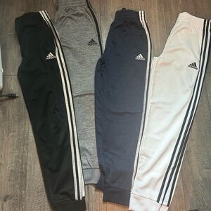 Adidas Kids' Track Pants - Black, Gray, Navy, and White